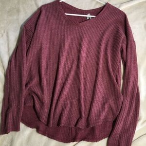 Mudd long sleeve burgundy shirt